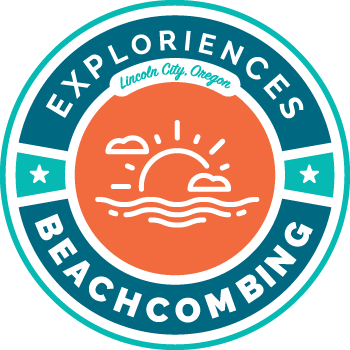 Exploriences Beachcombing Logo Lincoln City, OR