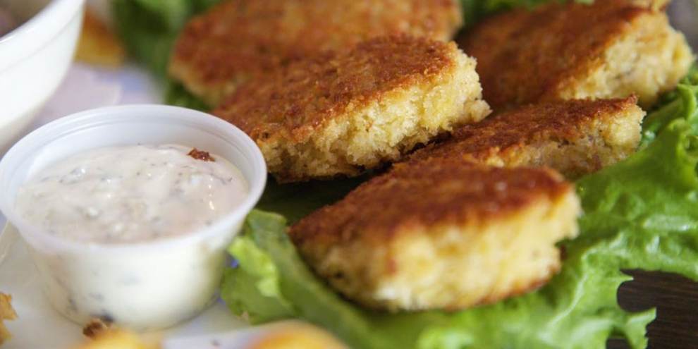close up of food at Shuckers Oyster Bar in Lincoln City